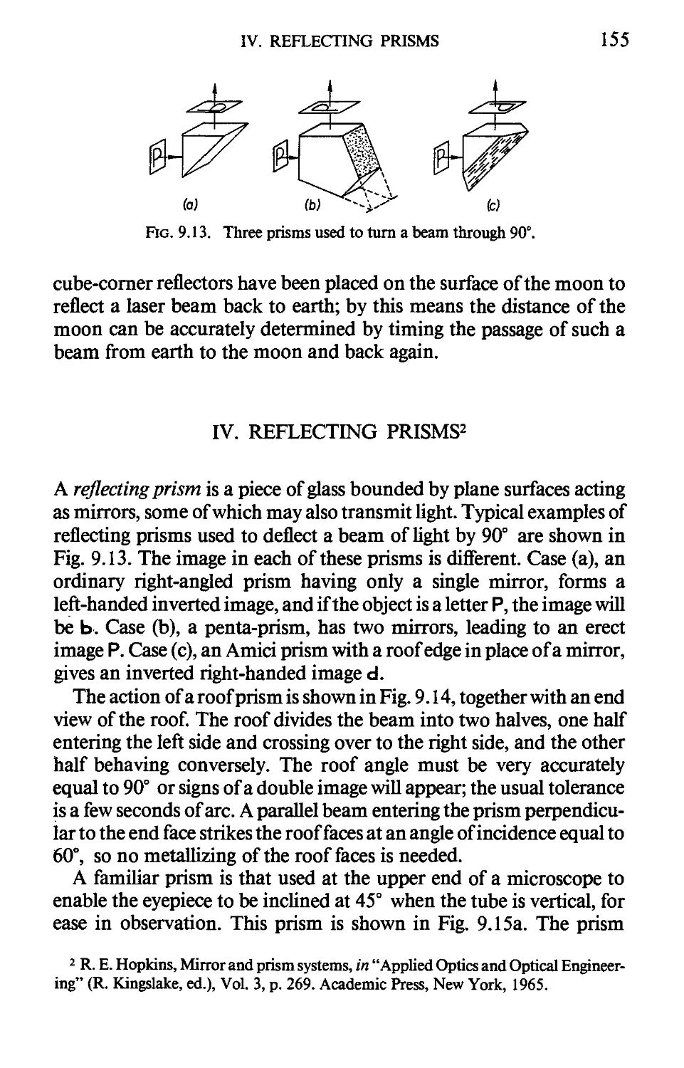 IV. Reflecting Prisms