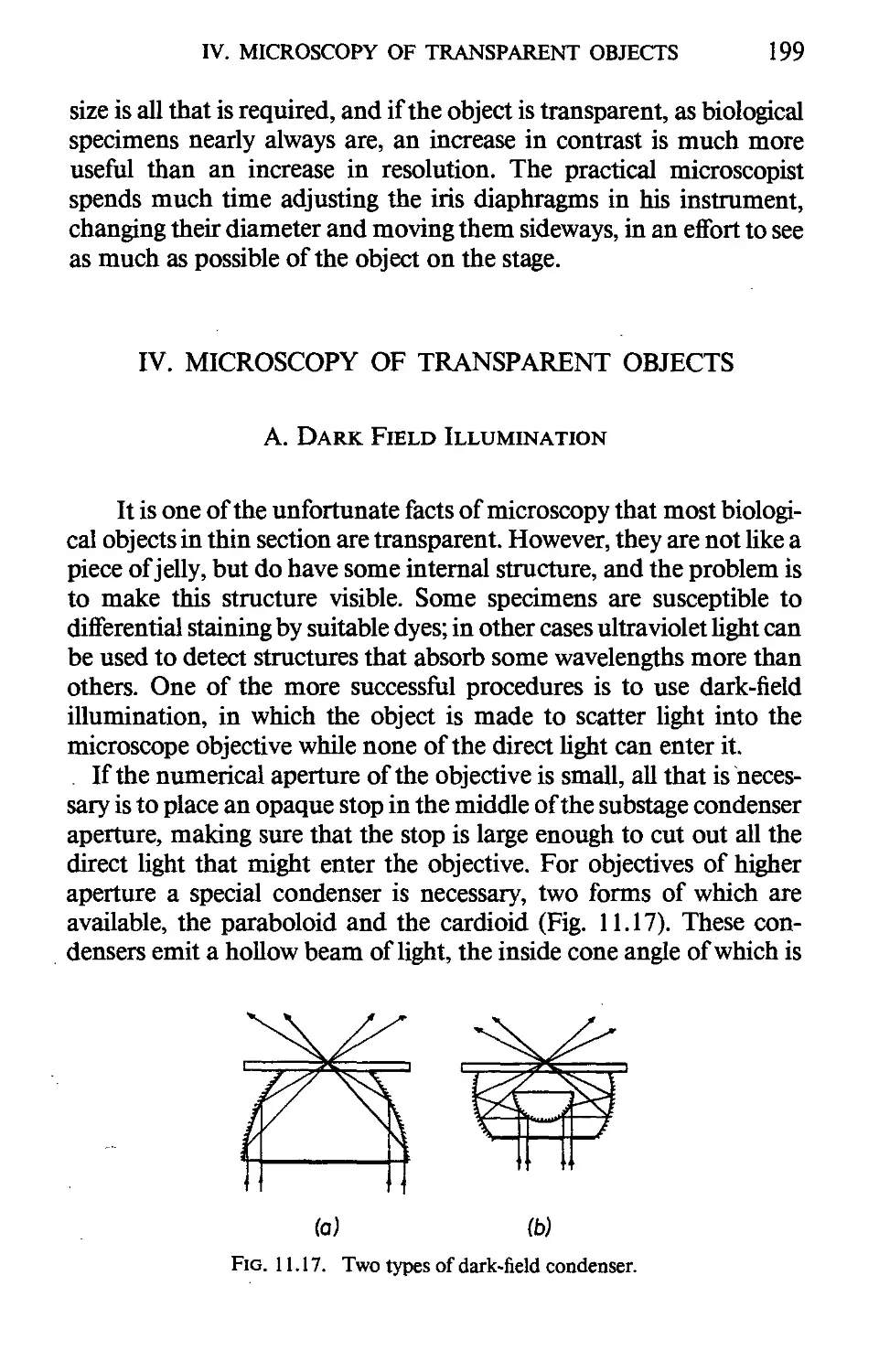 IV. Microscopy Of Transparent Objects