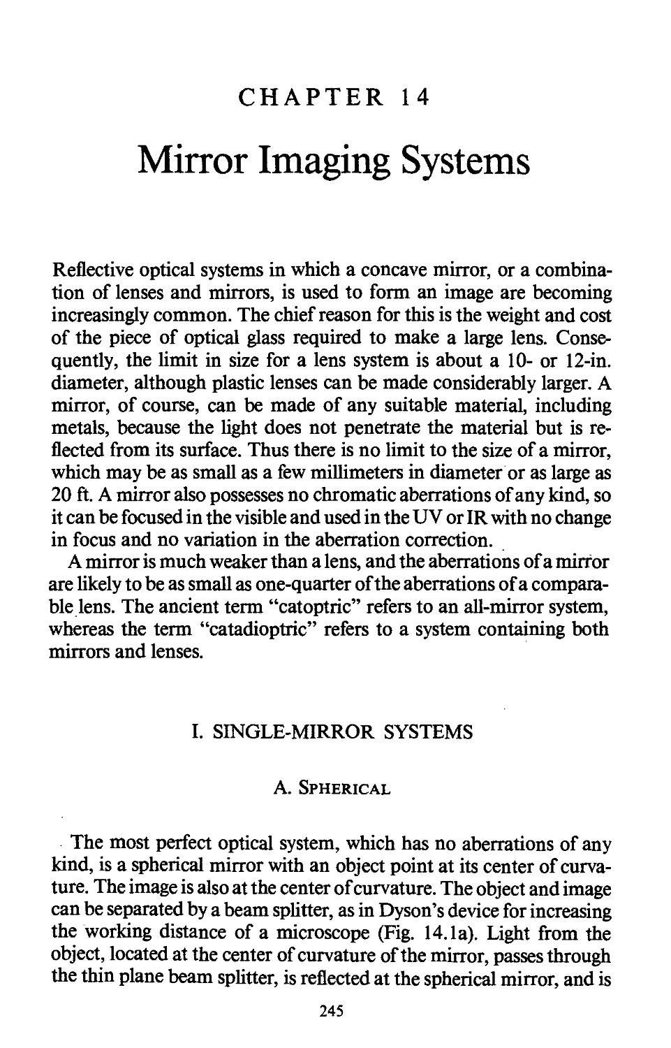 14. MIRROR IMAGING SYSTEMS