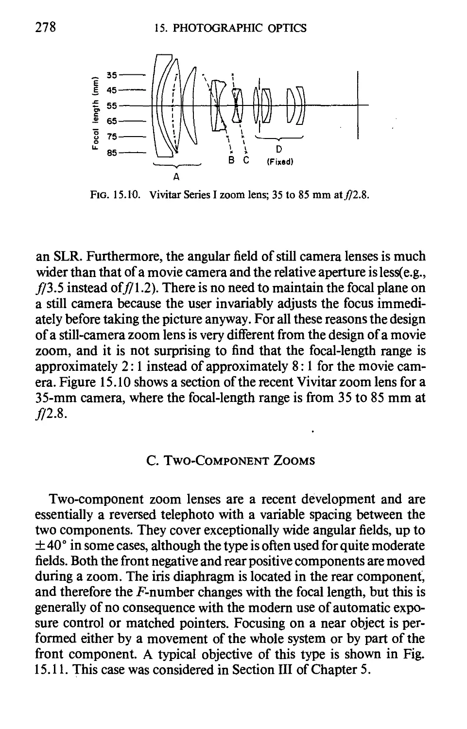 С. Two-Component Zooms