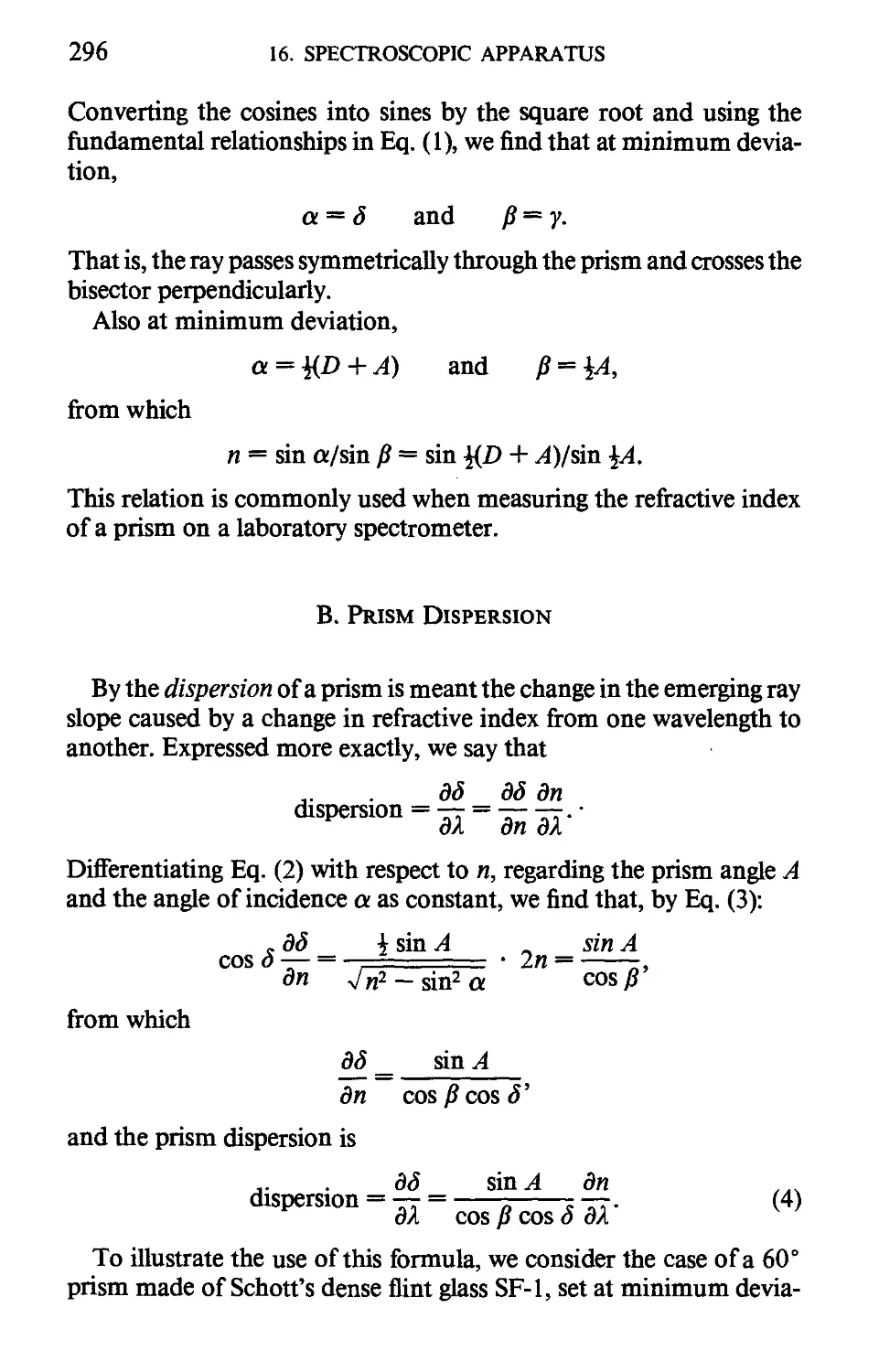 B. Prism Dispersion