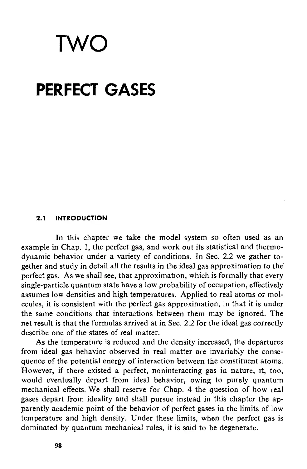 2. Perfect Gases