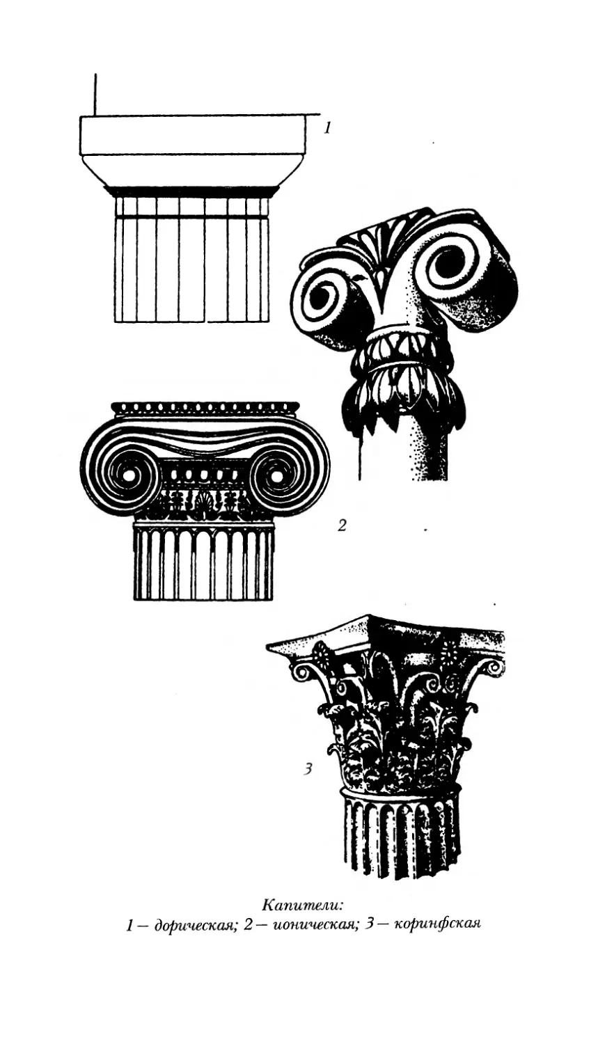Дорический ионический и Коринфский храмы