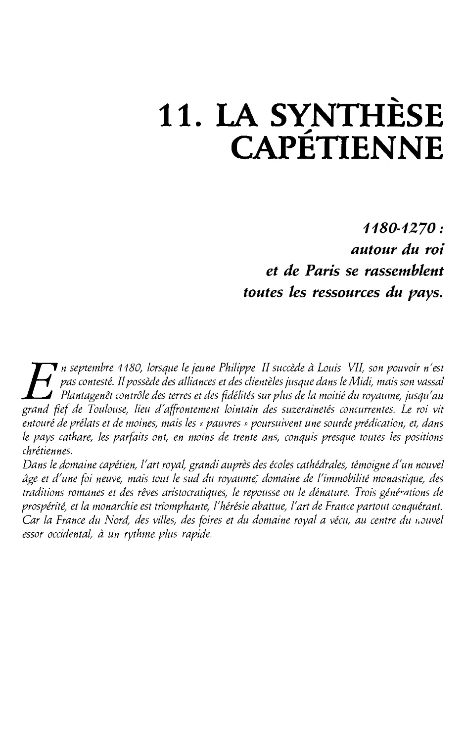 11. La synthese capetienne, 1180-1270 [257]