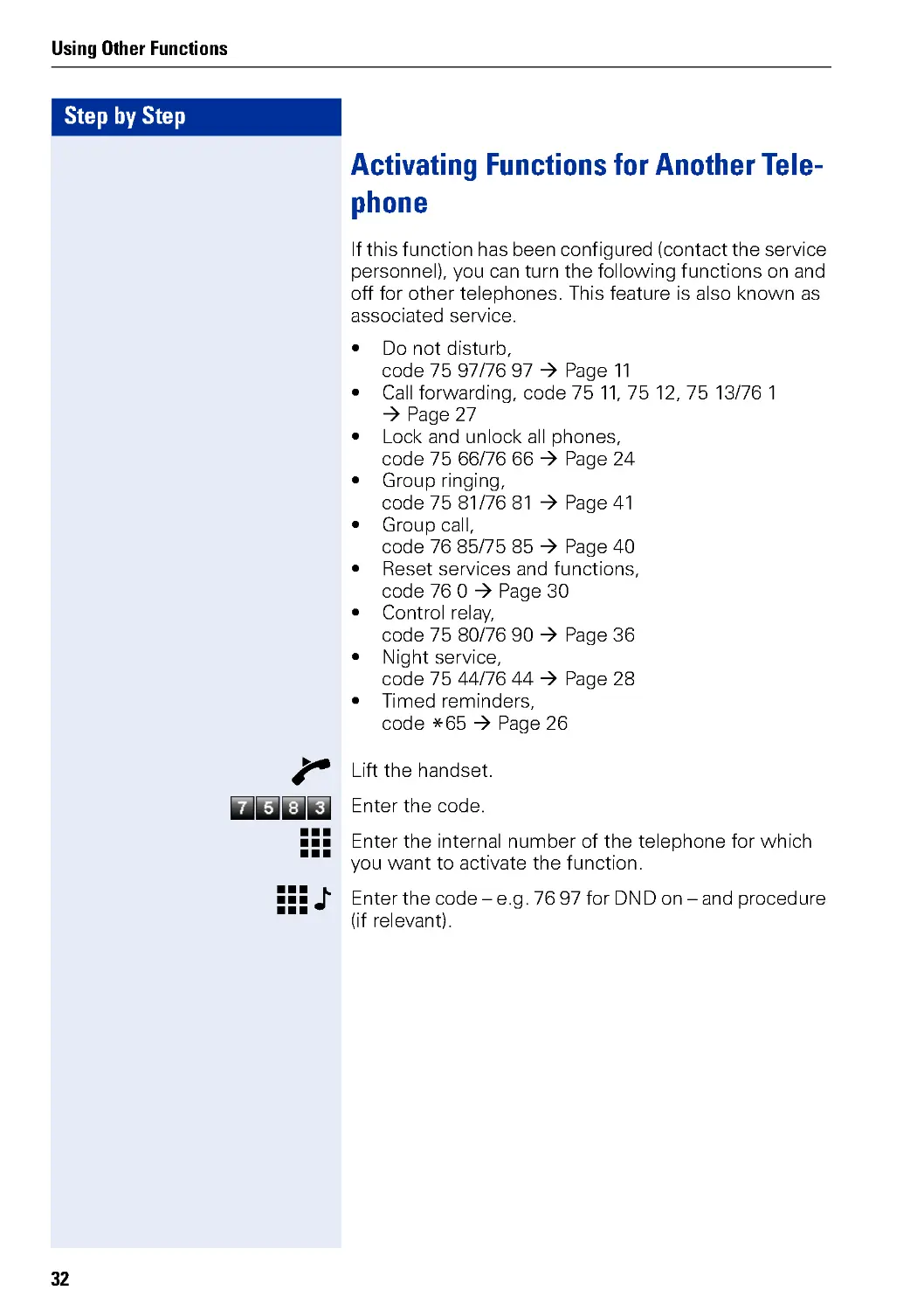 Activating Functions for Another Telephone