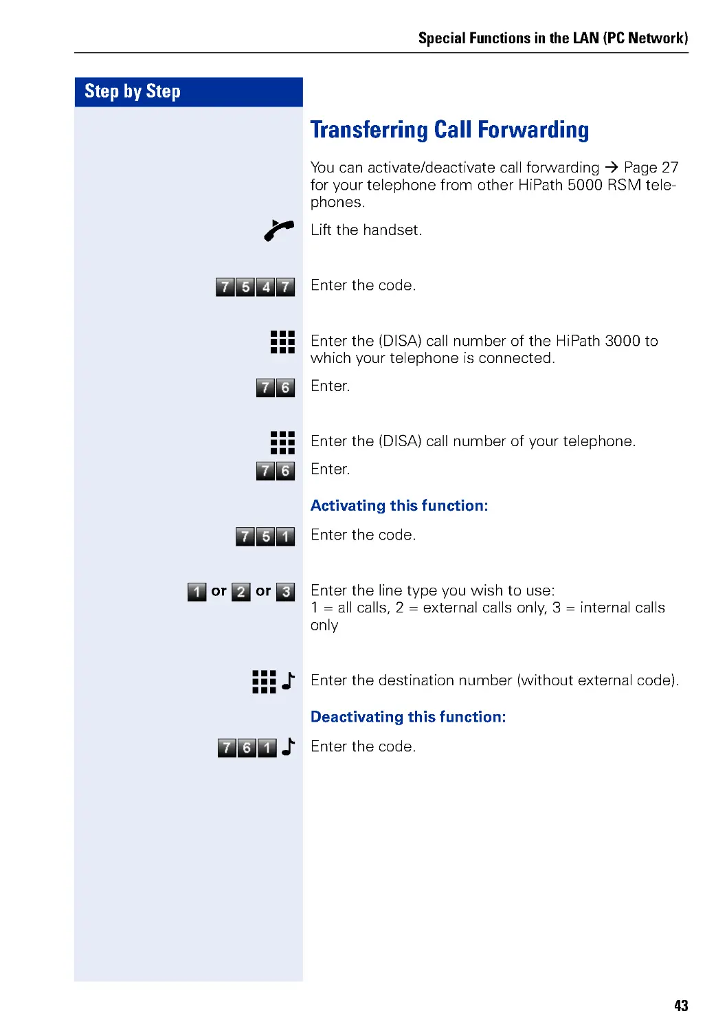 Transferring Call Forwarding