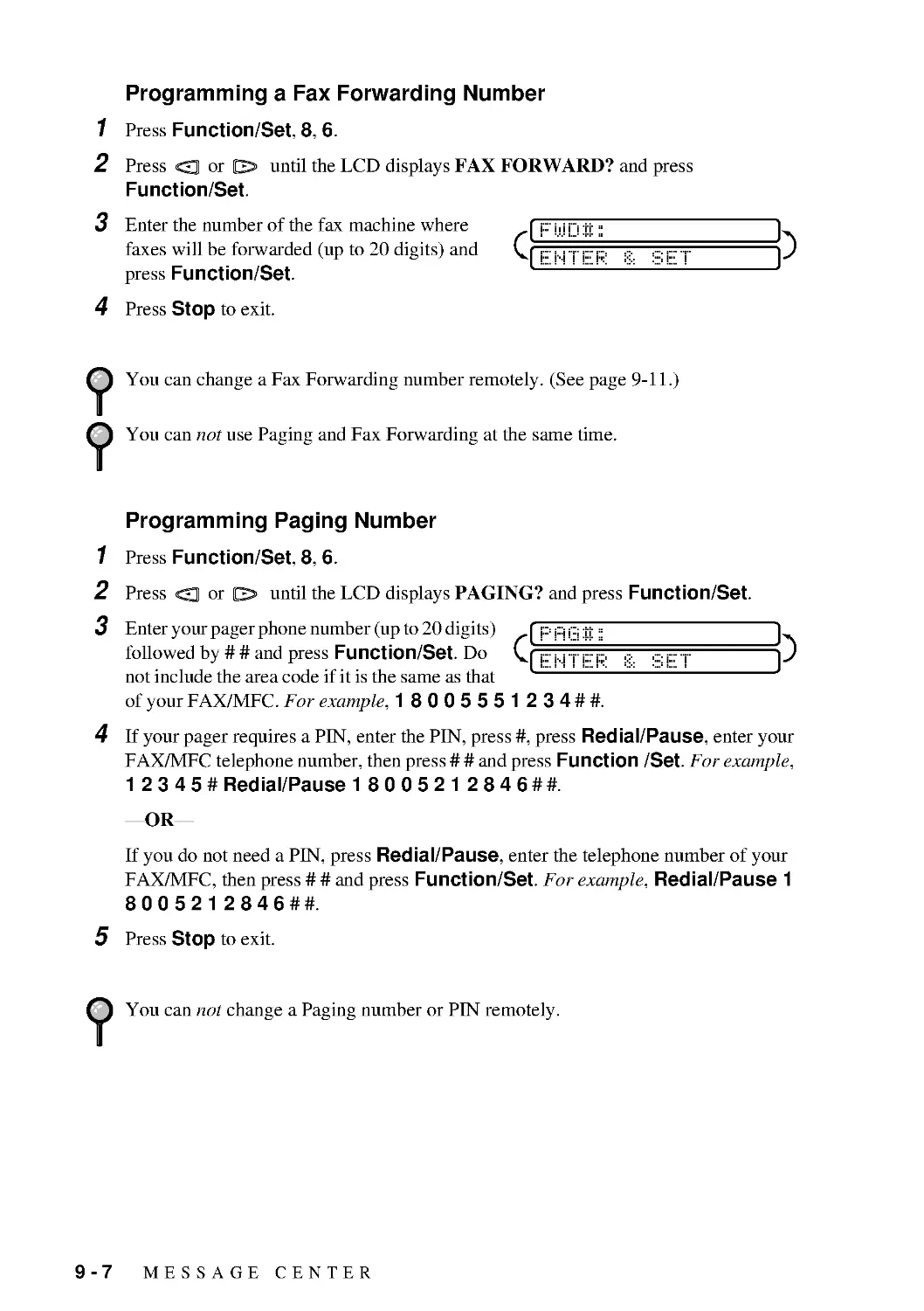 Programming Paging Number