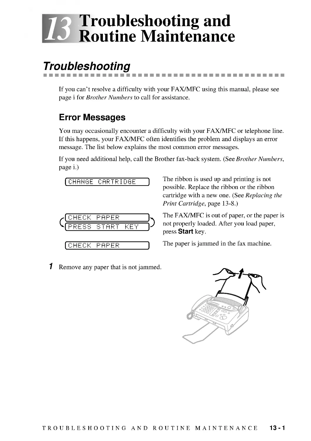 Troubleshooting and Routine Maintenance