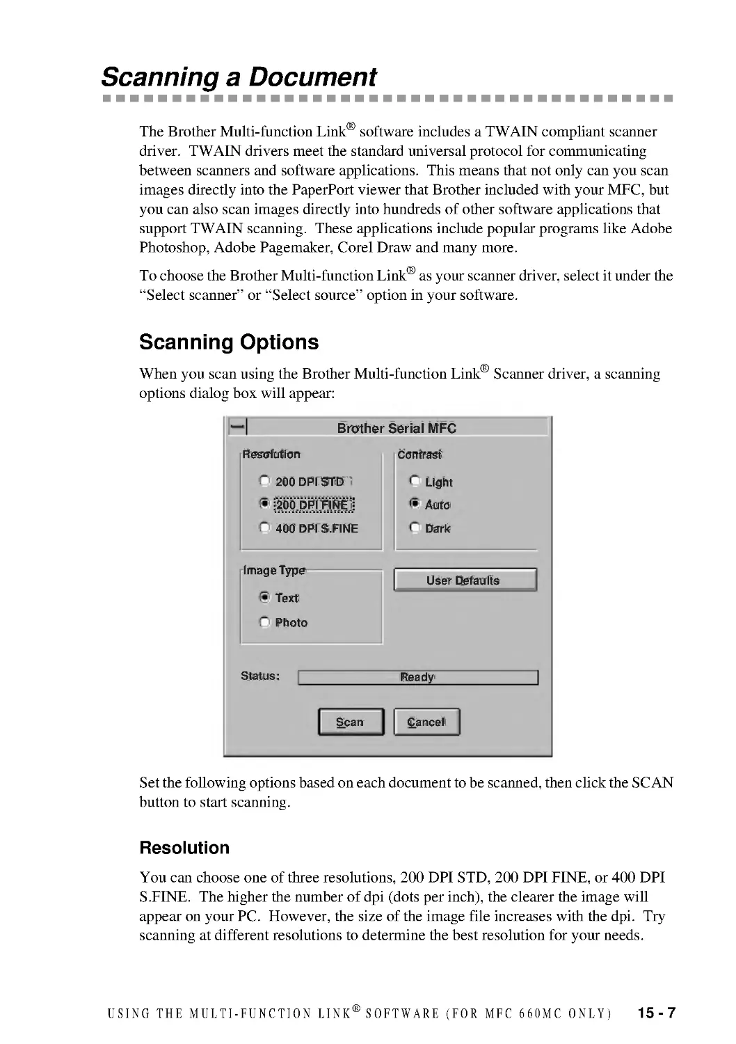 Scanning a Document