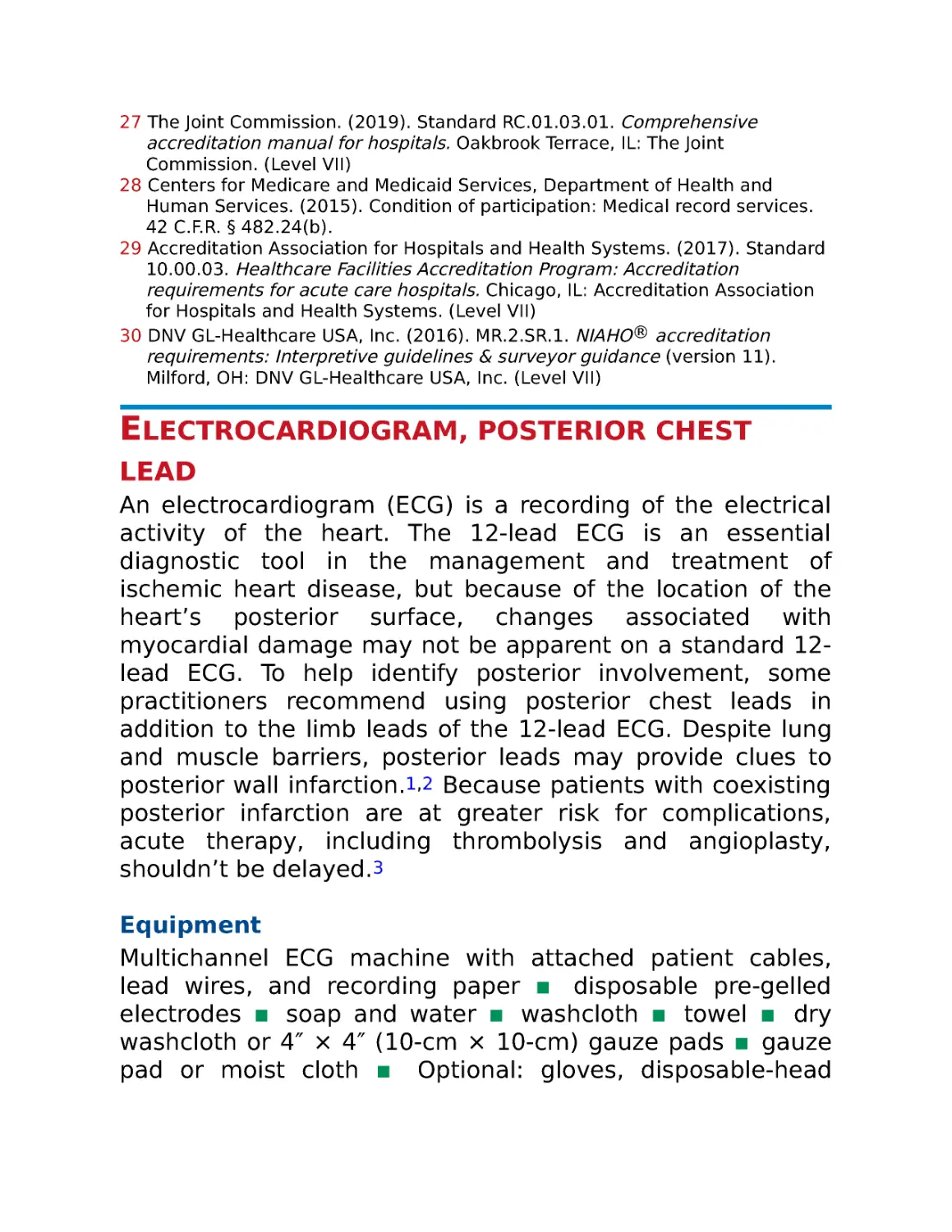 Electrocardiogram, posterior chest lead