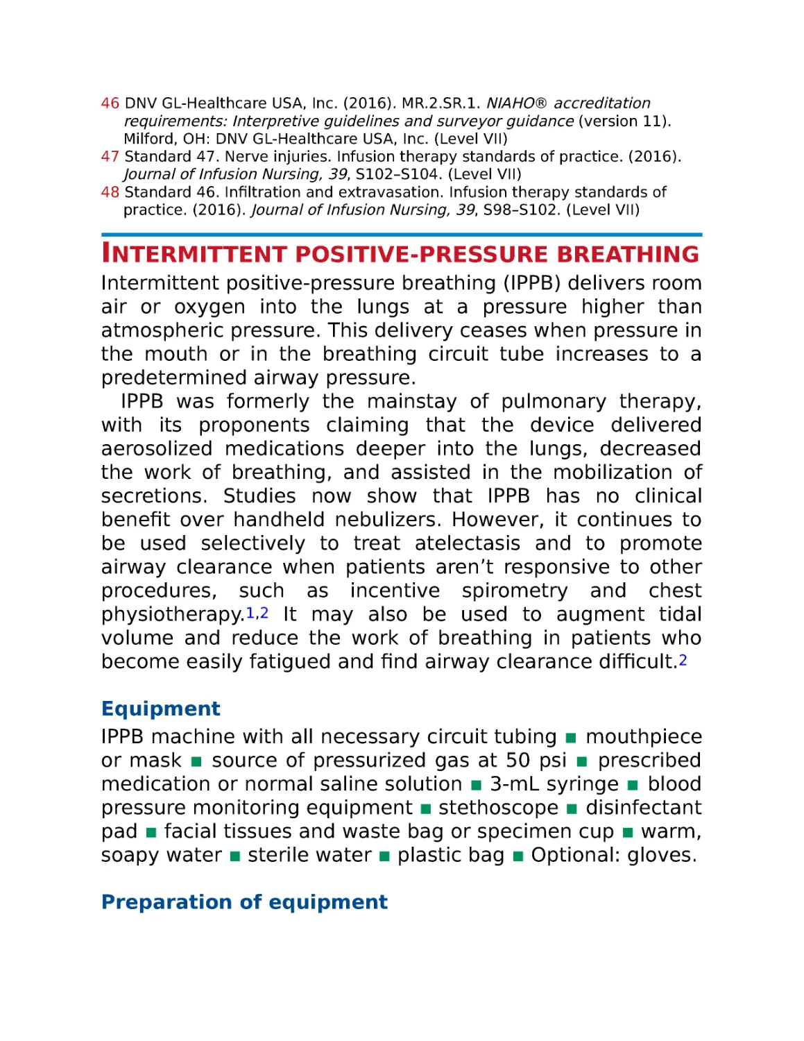 Intermittent positive-pressure breathing