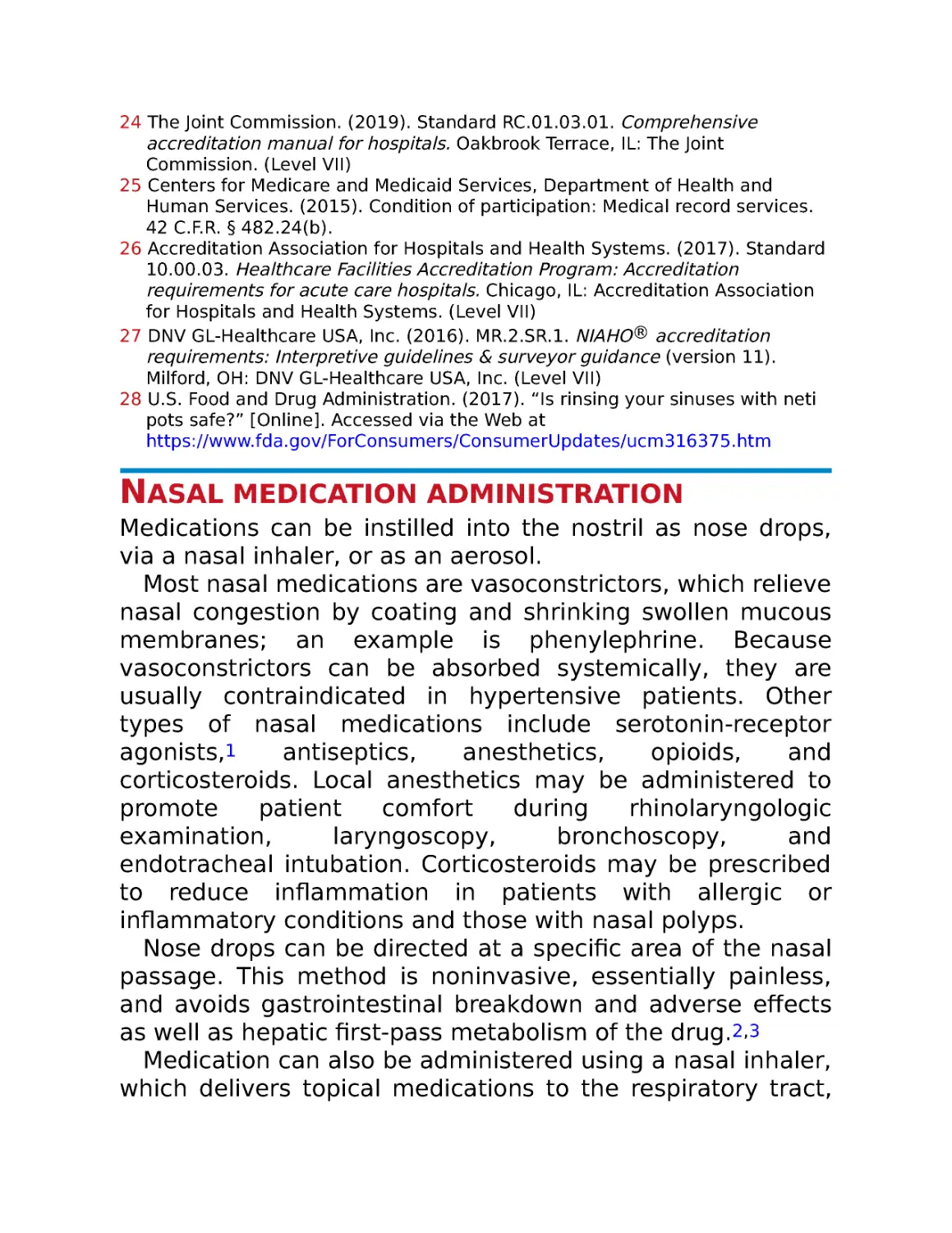 Nasal medication administration