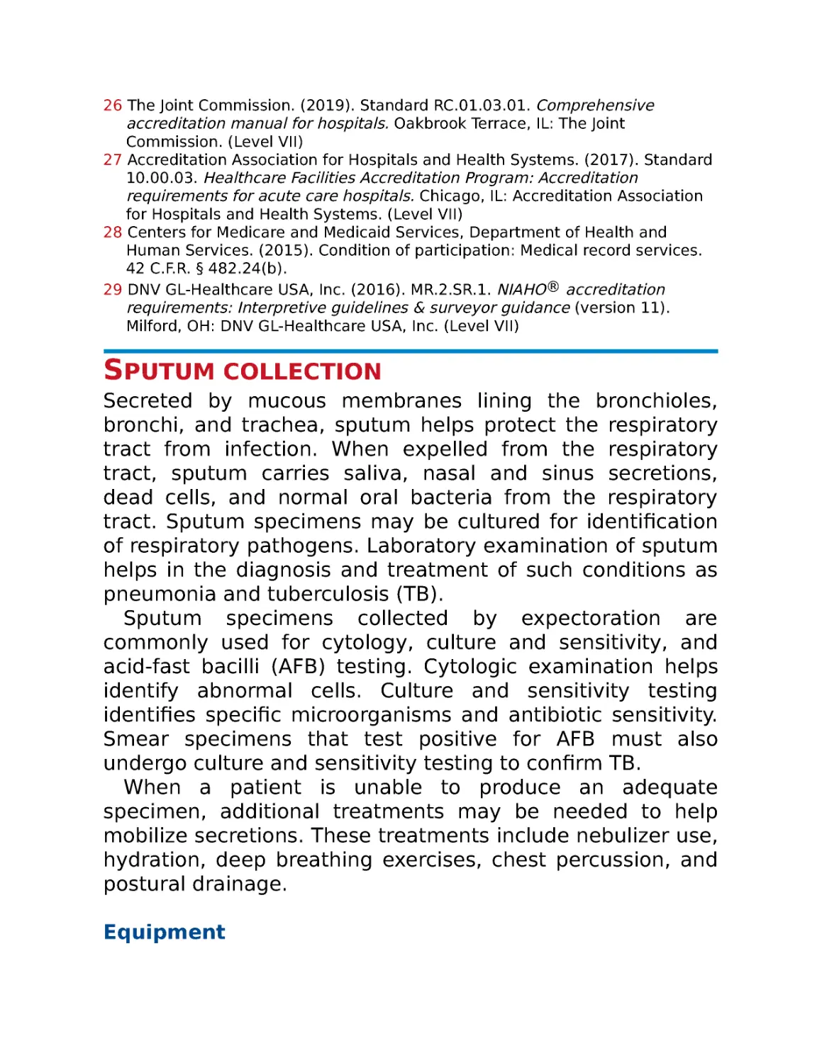 Sputum collection