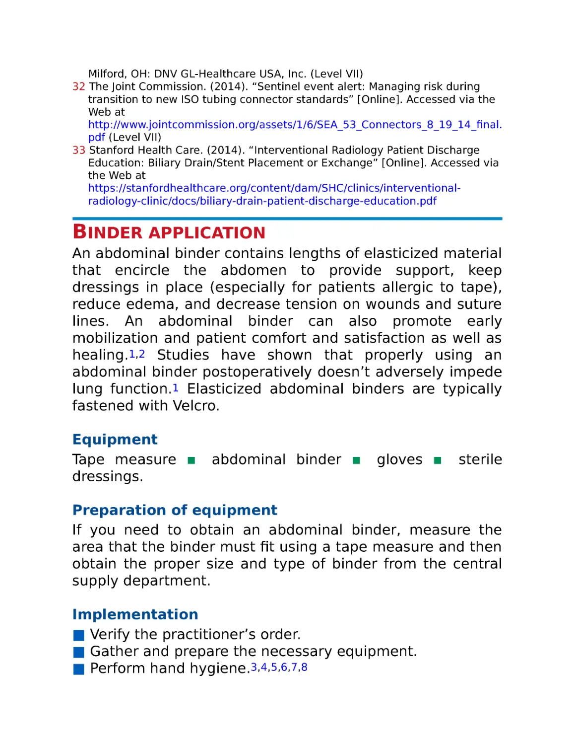 Binder application