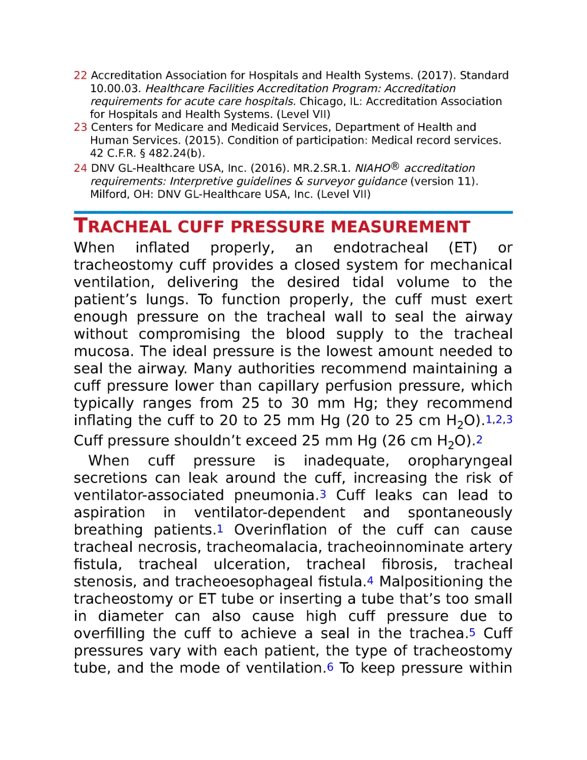Tracheal cuff pressure measurement