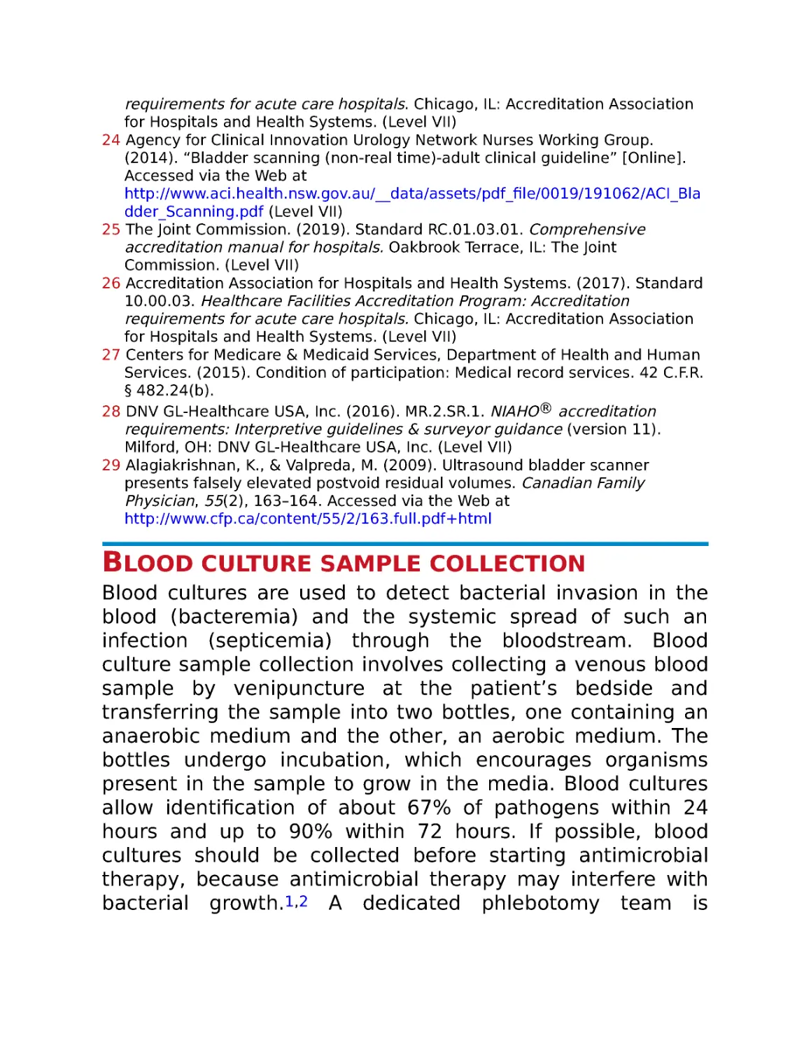 Blood culture sample collection