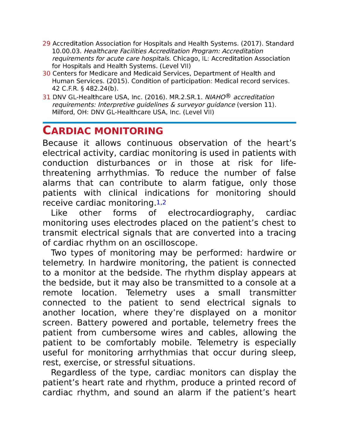 Cardiac monitoring