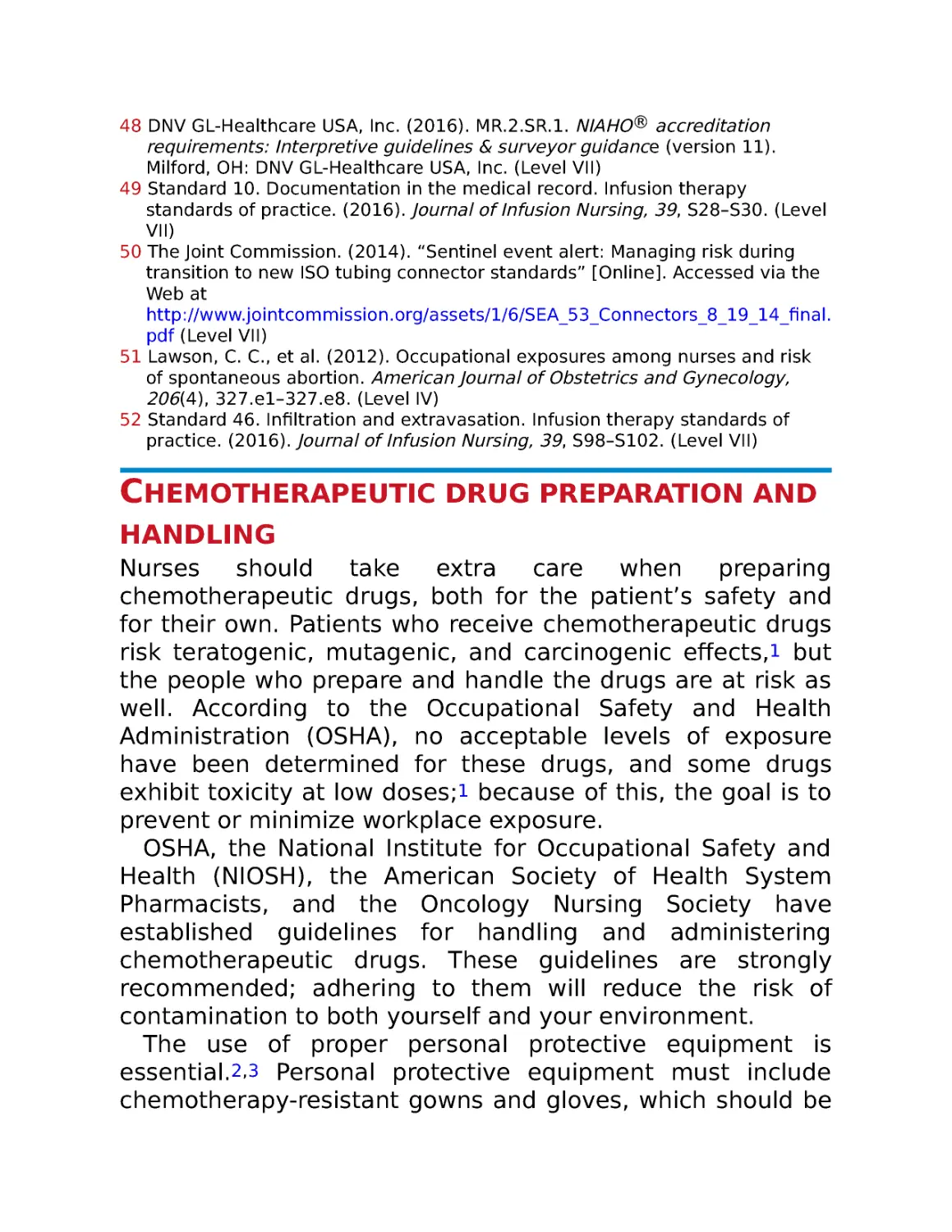 Chemotherapeutic drug preparation and handling