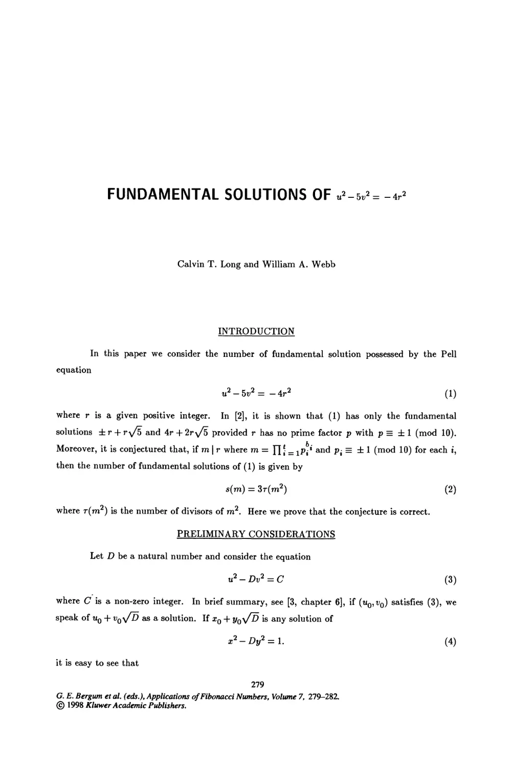 31. Fundamental Solutions of