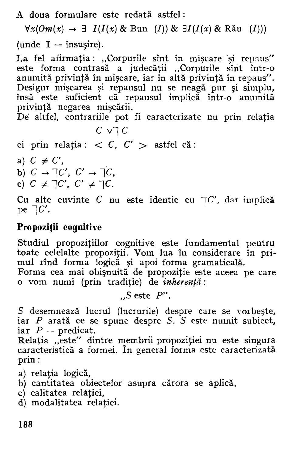 Propoziţii cognitive