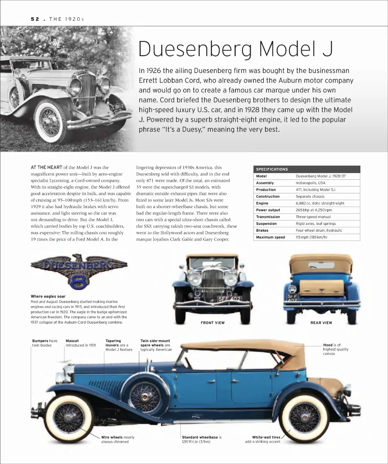 Duesenberg Model J 52