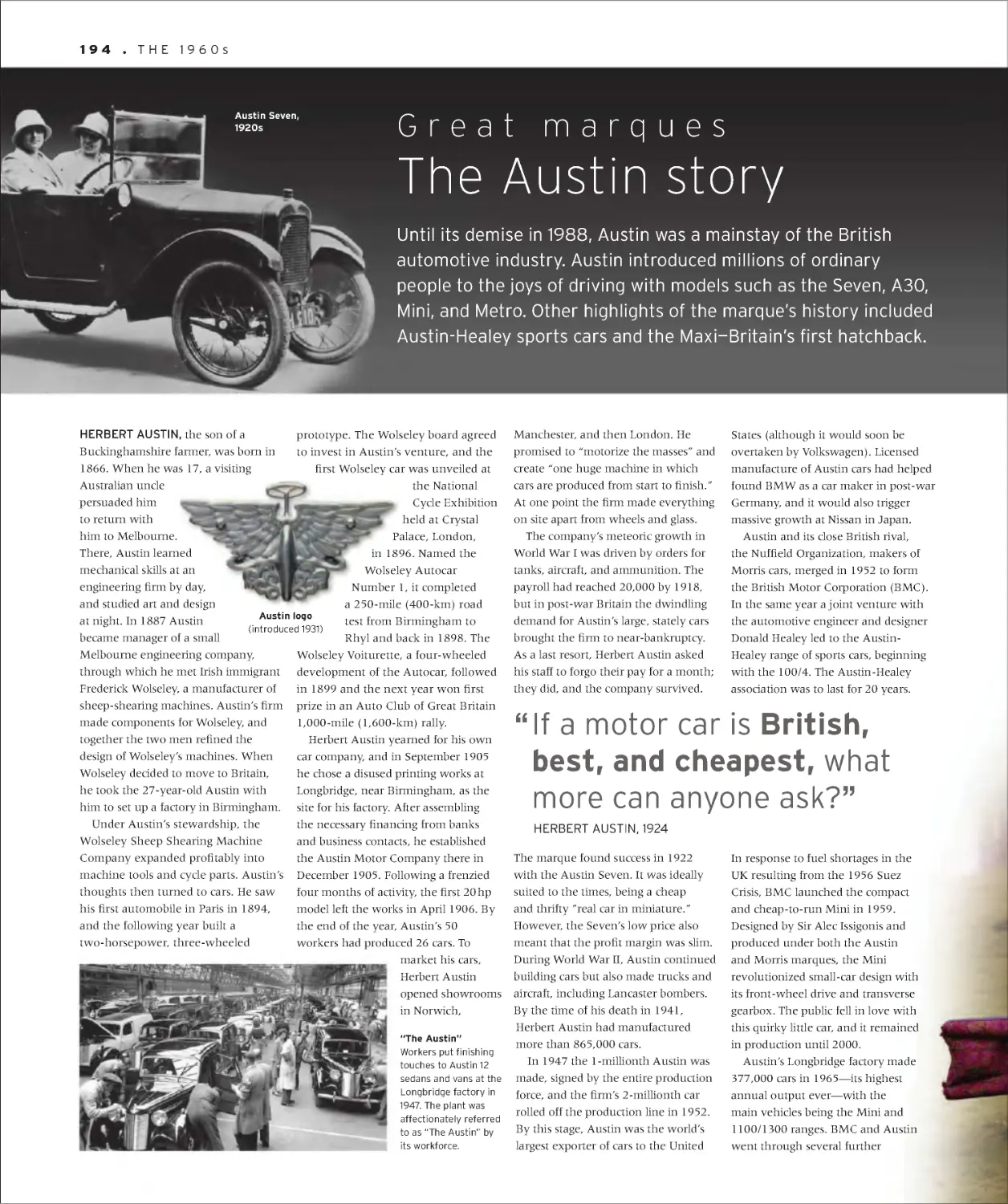 Great marques: The Austin story 194