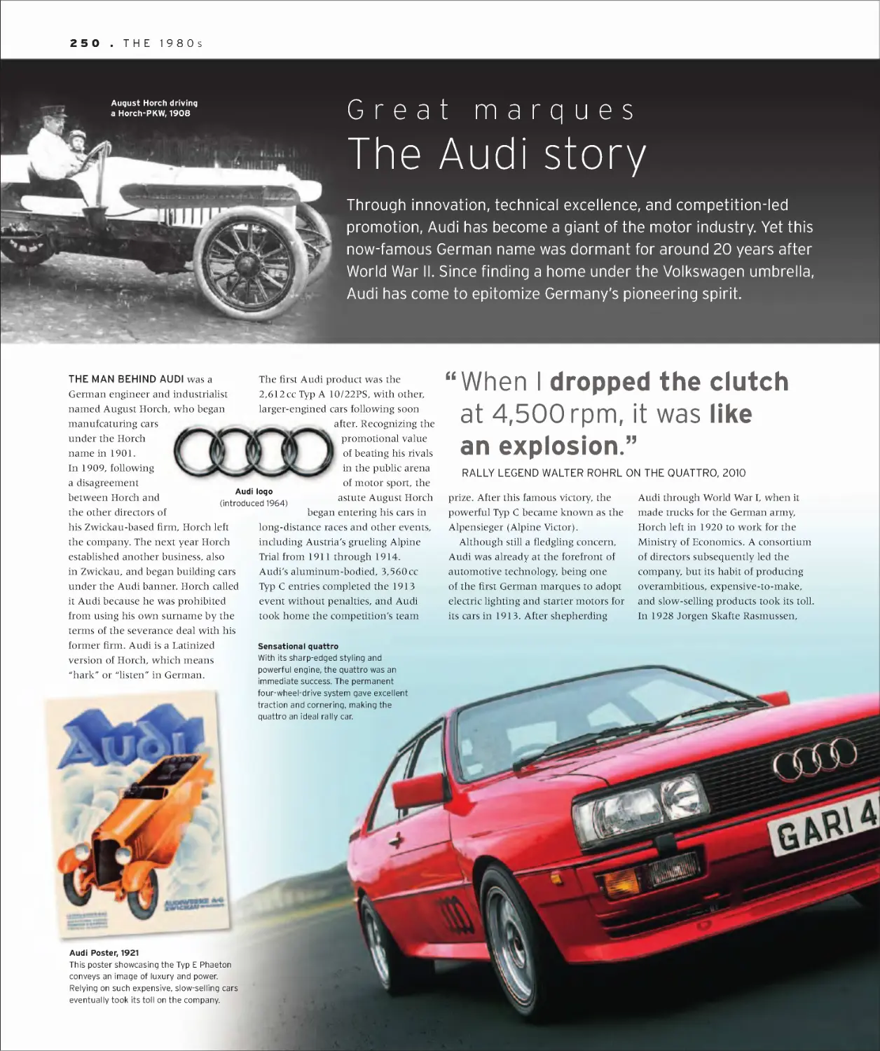 Great marques: The Audi story 250