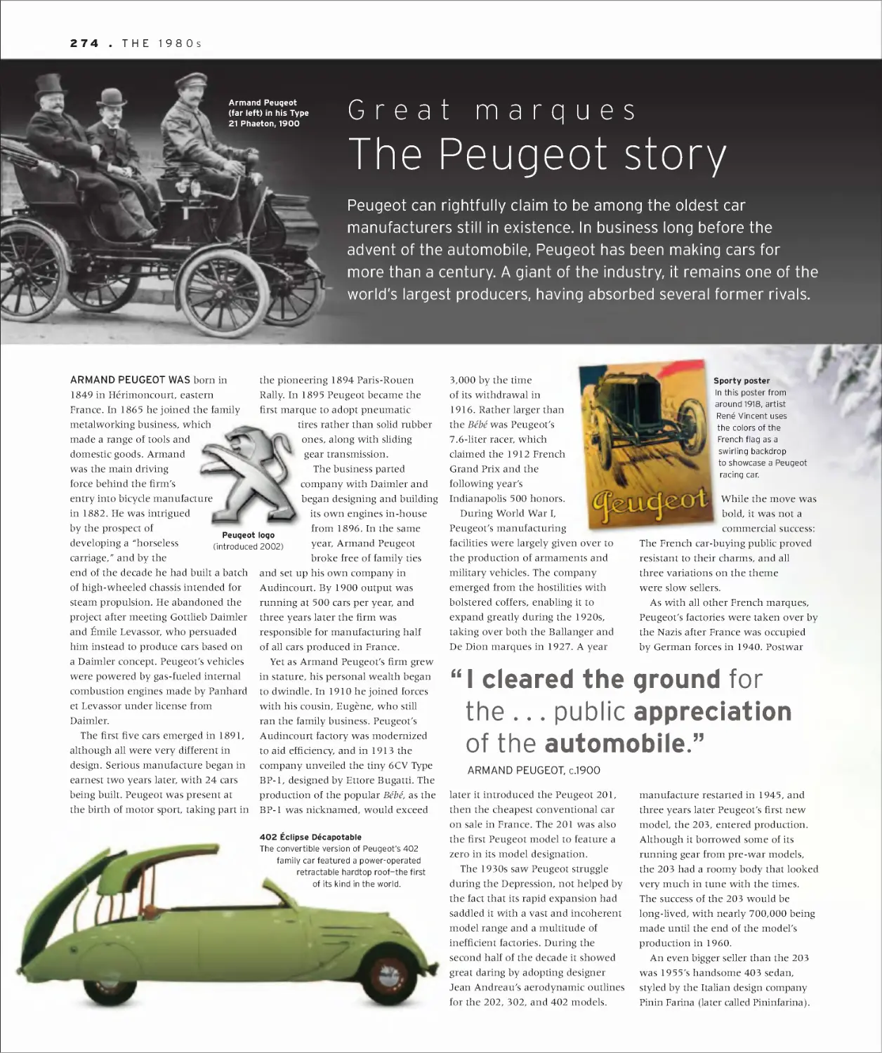 Great marques: The Peugeot story 274