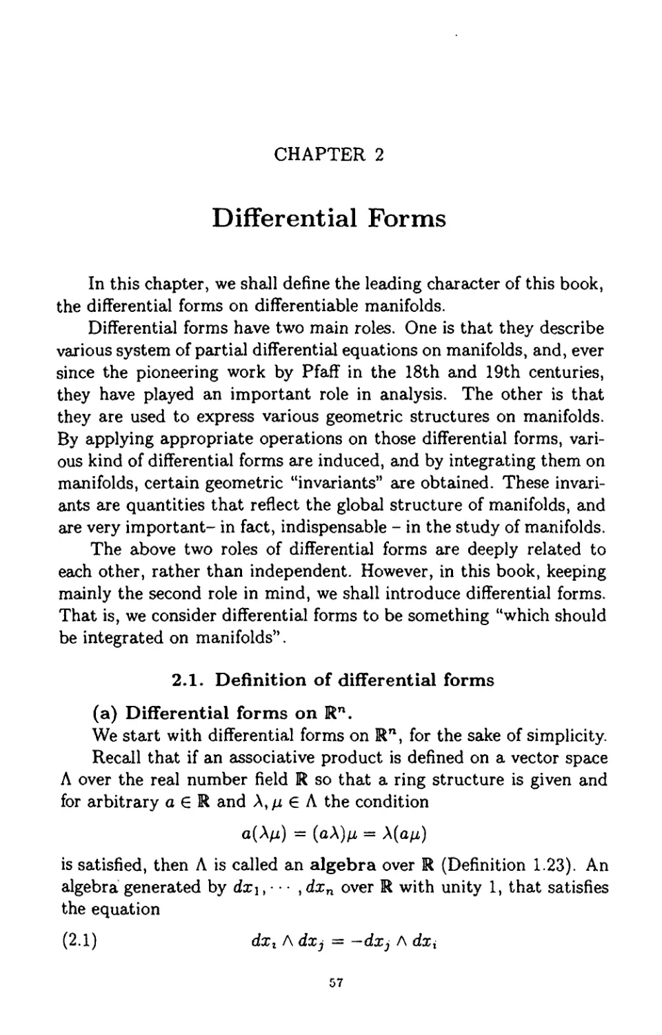Chapter 2 Differential Forms
57
