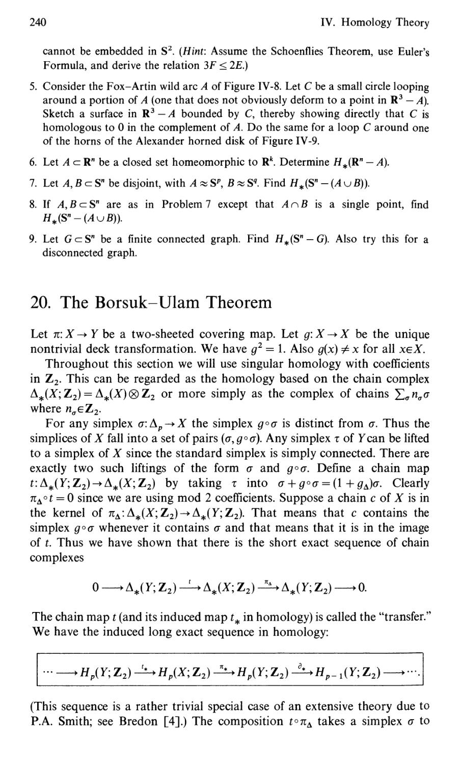 20. The Borsuk-Ulam Theorem