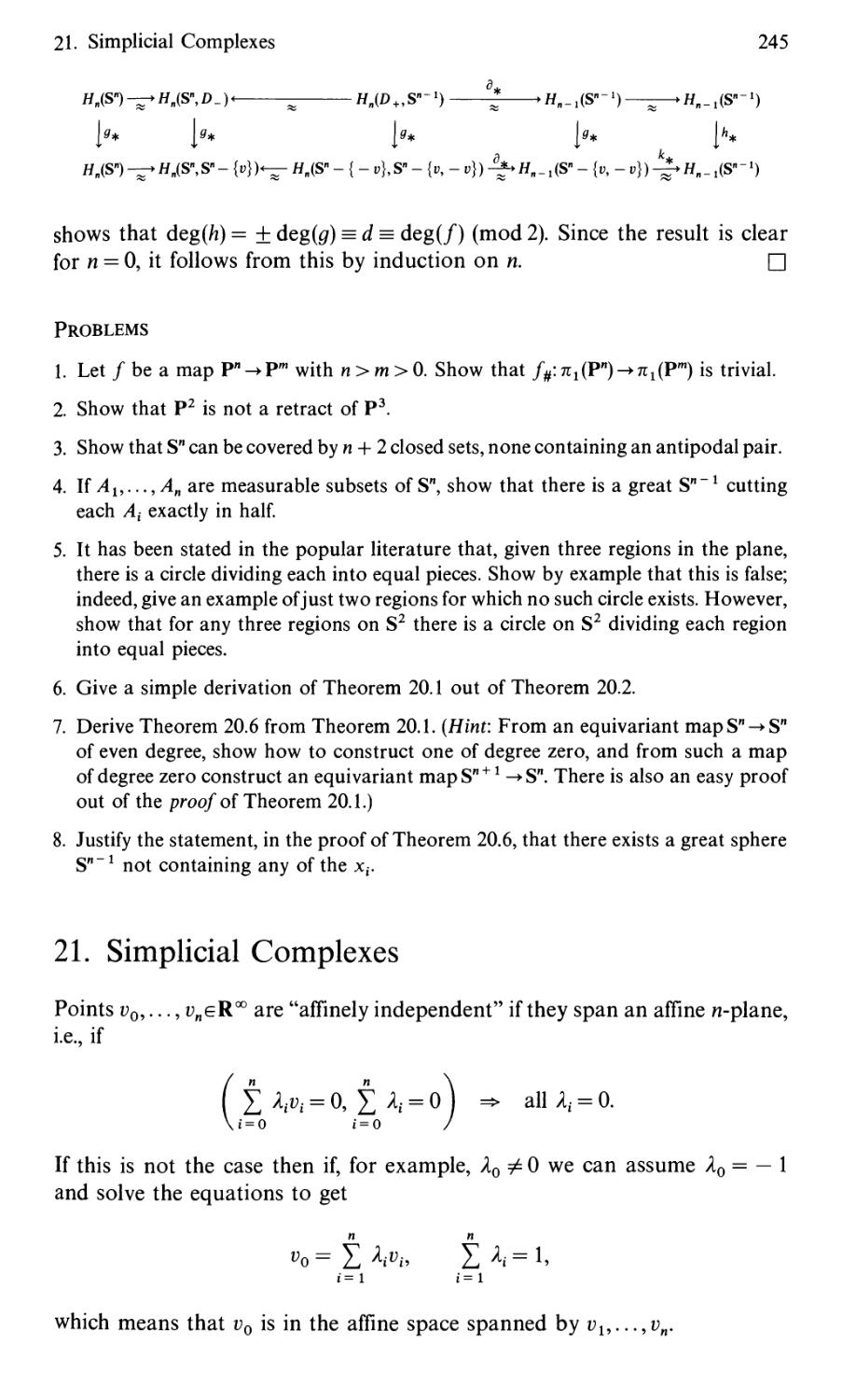 21. Simplicial Complexes