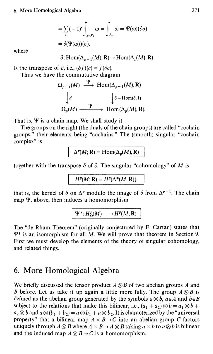 6. More Homological Algebra