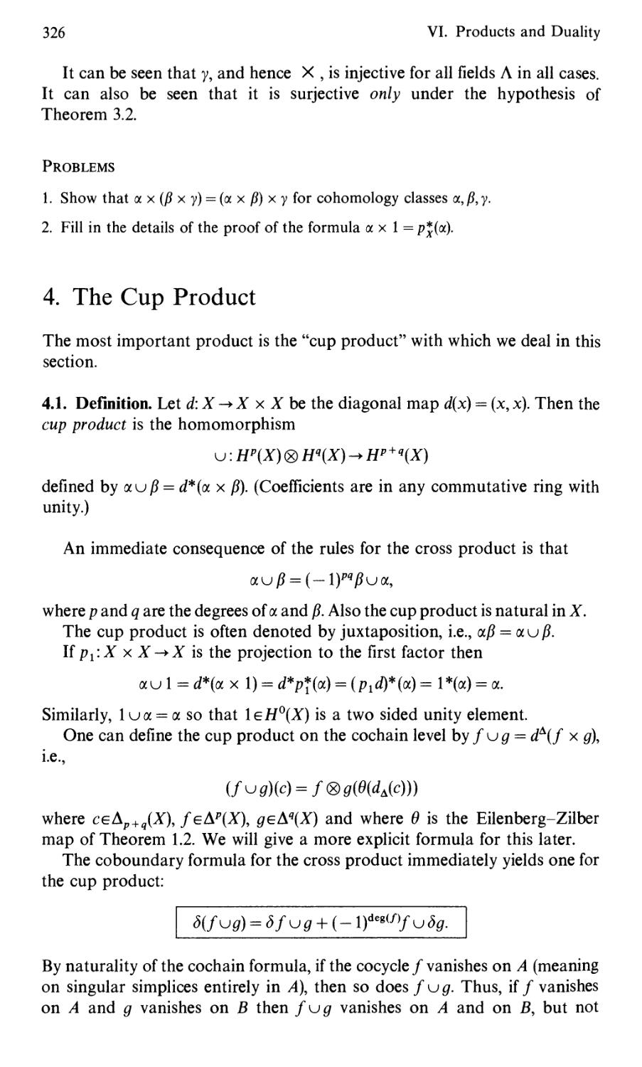 4. The Cup Product