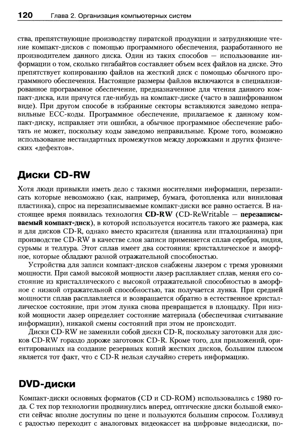 Диски CD-RW
DVD-диски