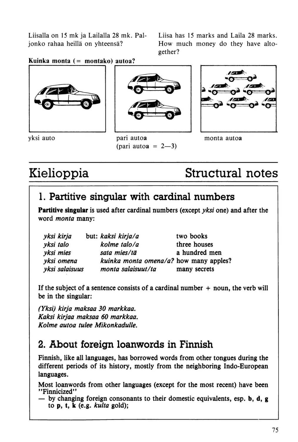 About foreign loanwords in Finnish