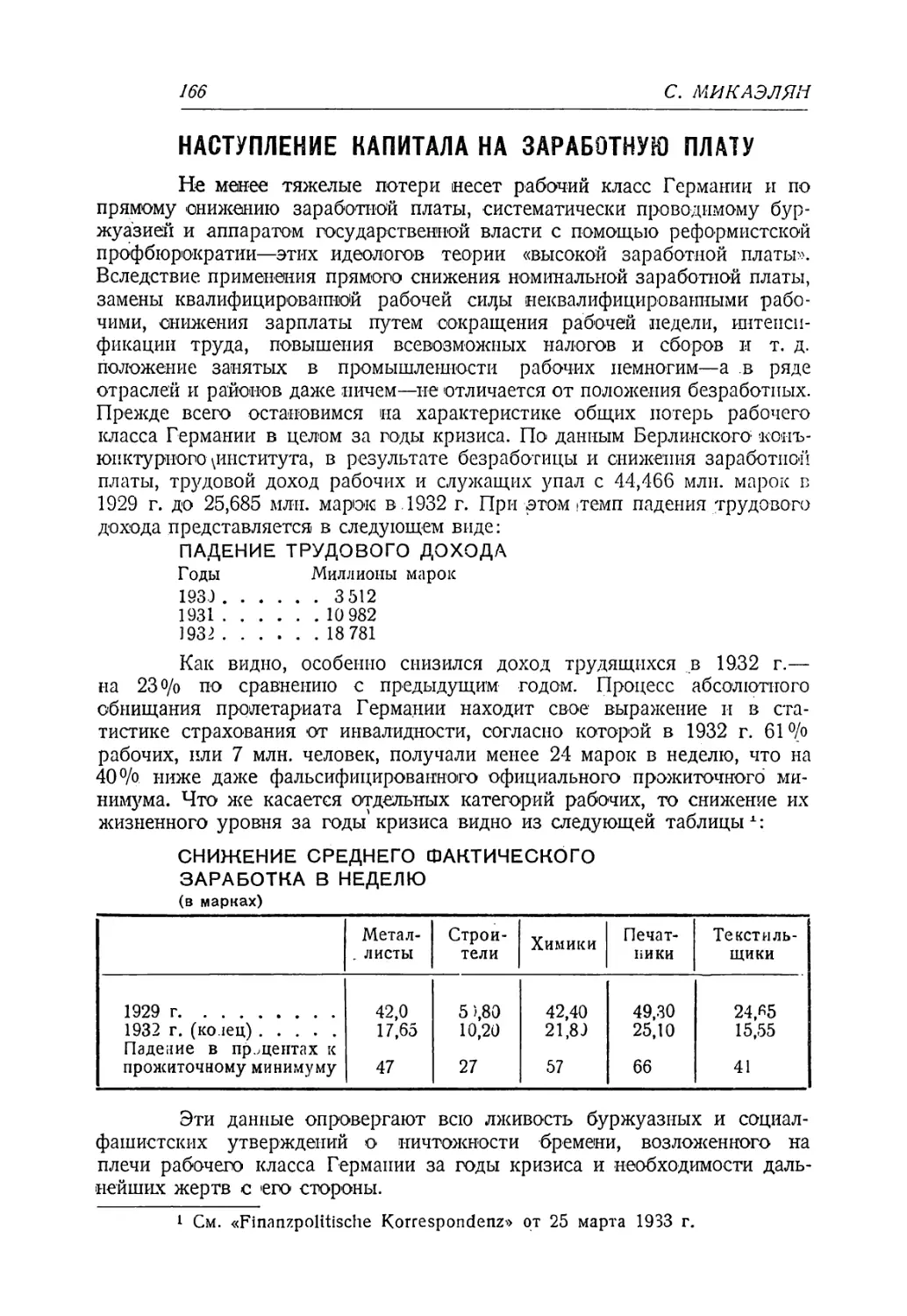 Наступление капитала на заработную плату