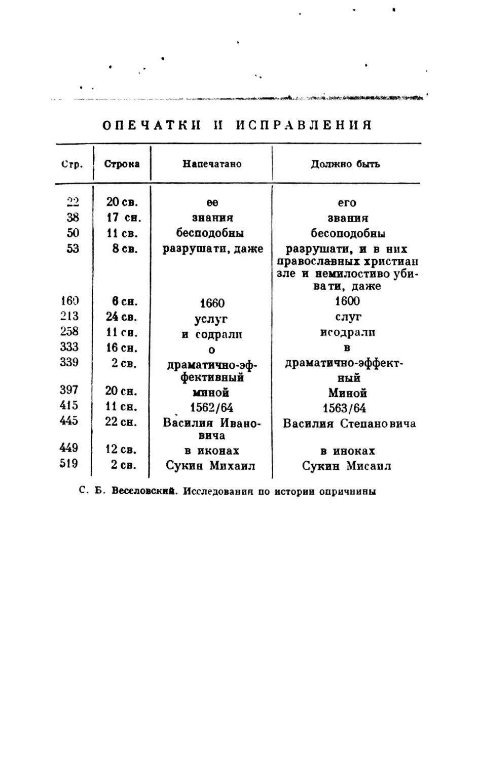 Опечатки и исправления