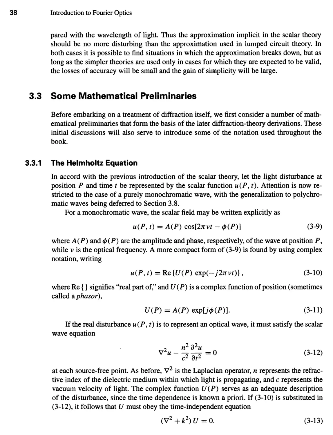 3.3 Some Mathematical Preliminaries 38