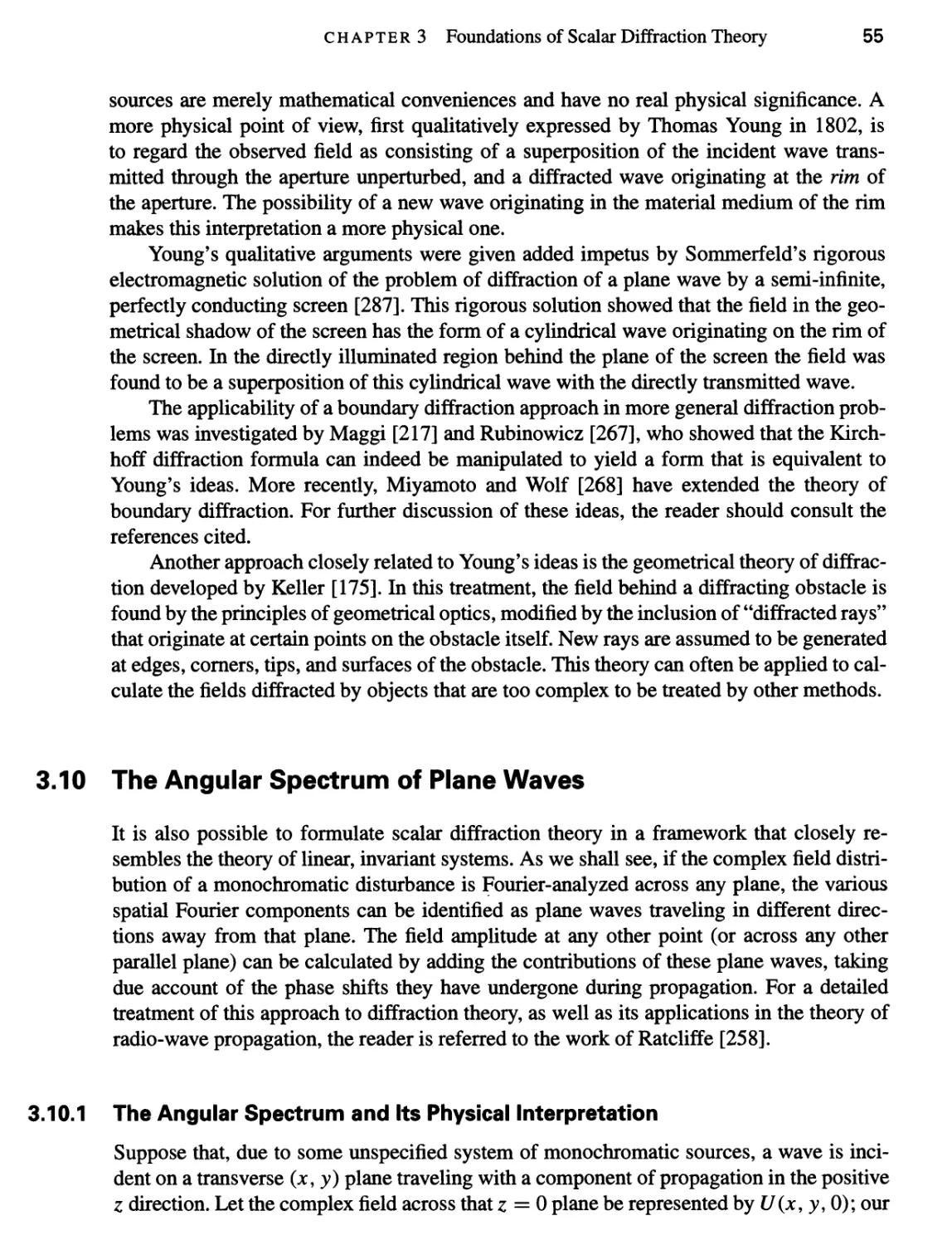 3.10 The Angular Spectrum of Plane Waves 55