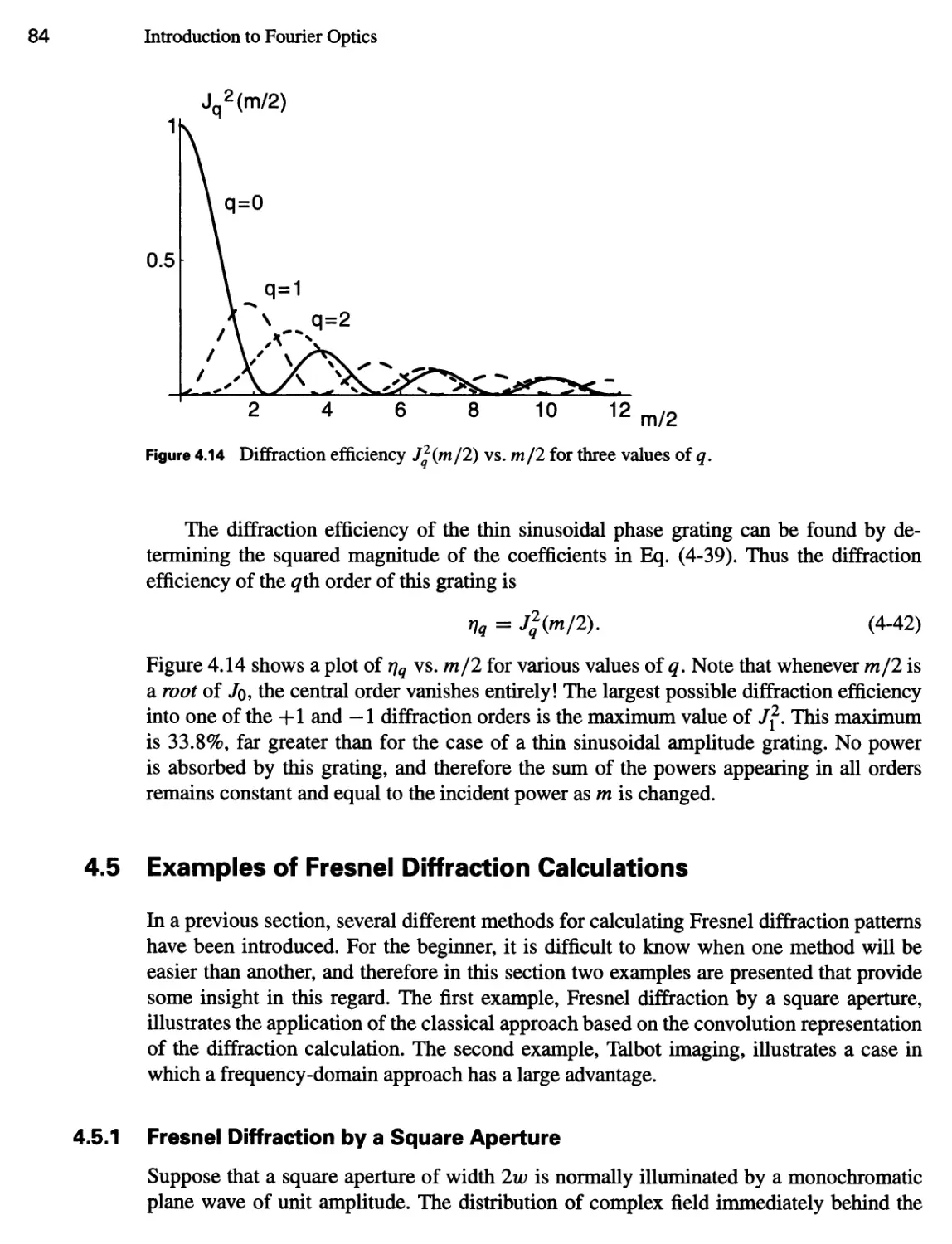 4.5 Examples of Fresnel Diffraction Calculations 84