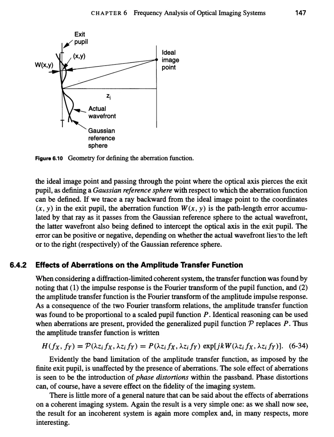 6.4.2 Effects of Aberrations on the Amplitude Transfer Function 147