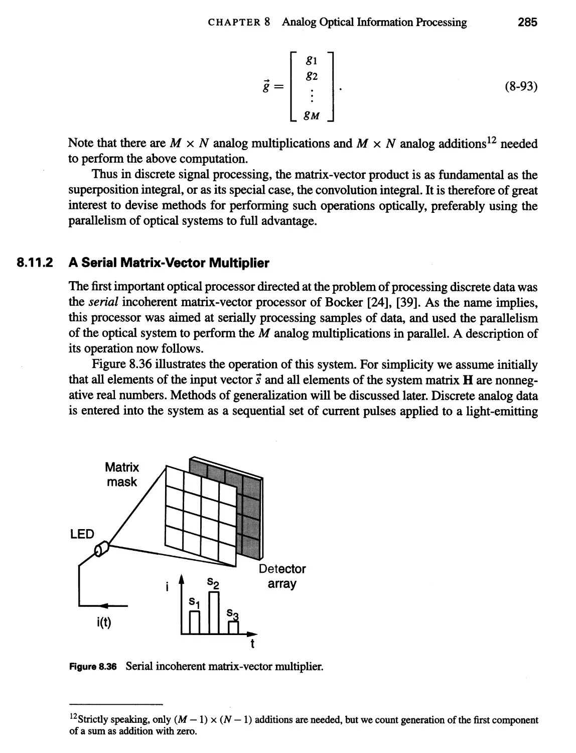 8.11.2 A Serial Matrix-Vector Multiplier 285
