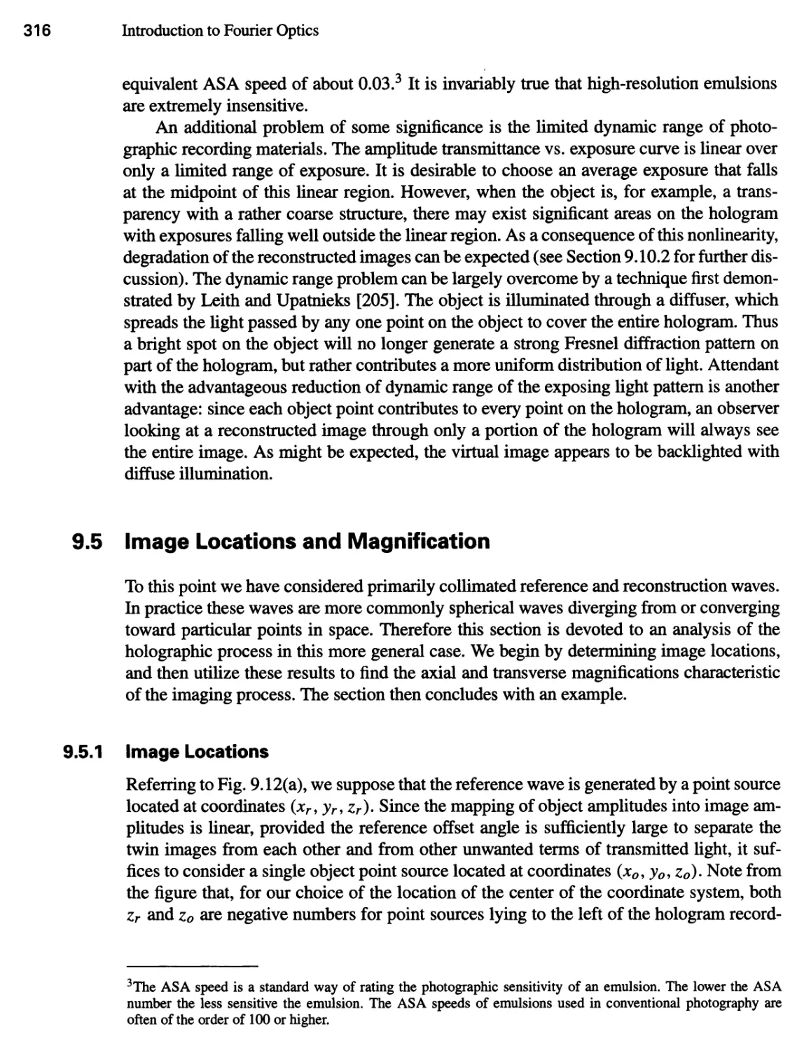 9.5 Image Locations and Magnification 316