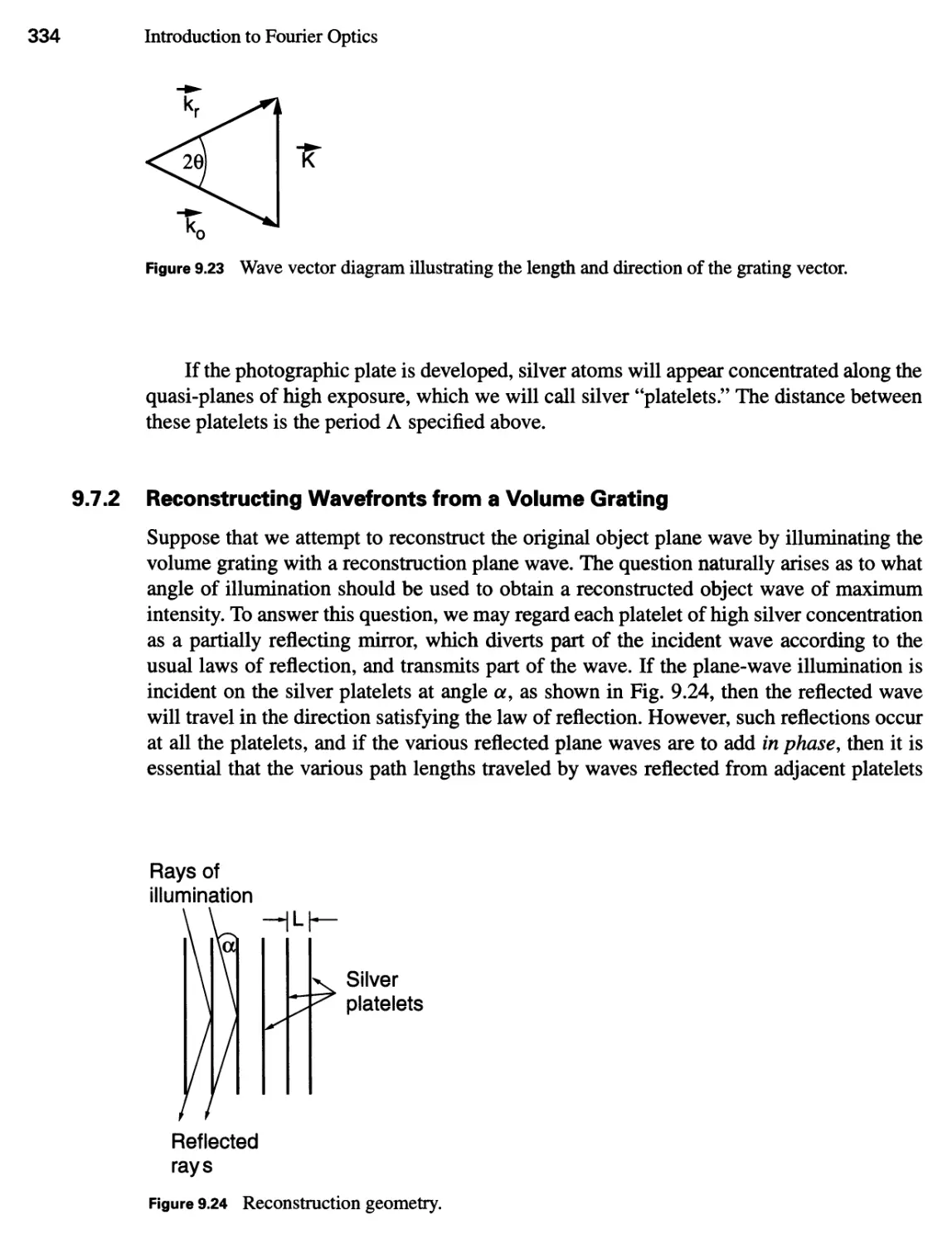 9.7.2 Reconstructing Wavefronts from a Volume Grating 334