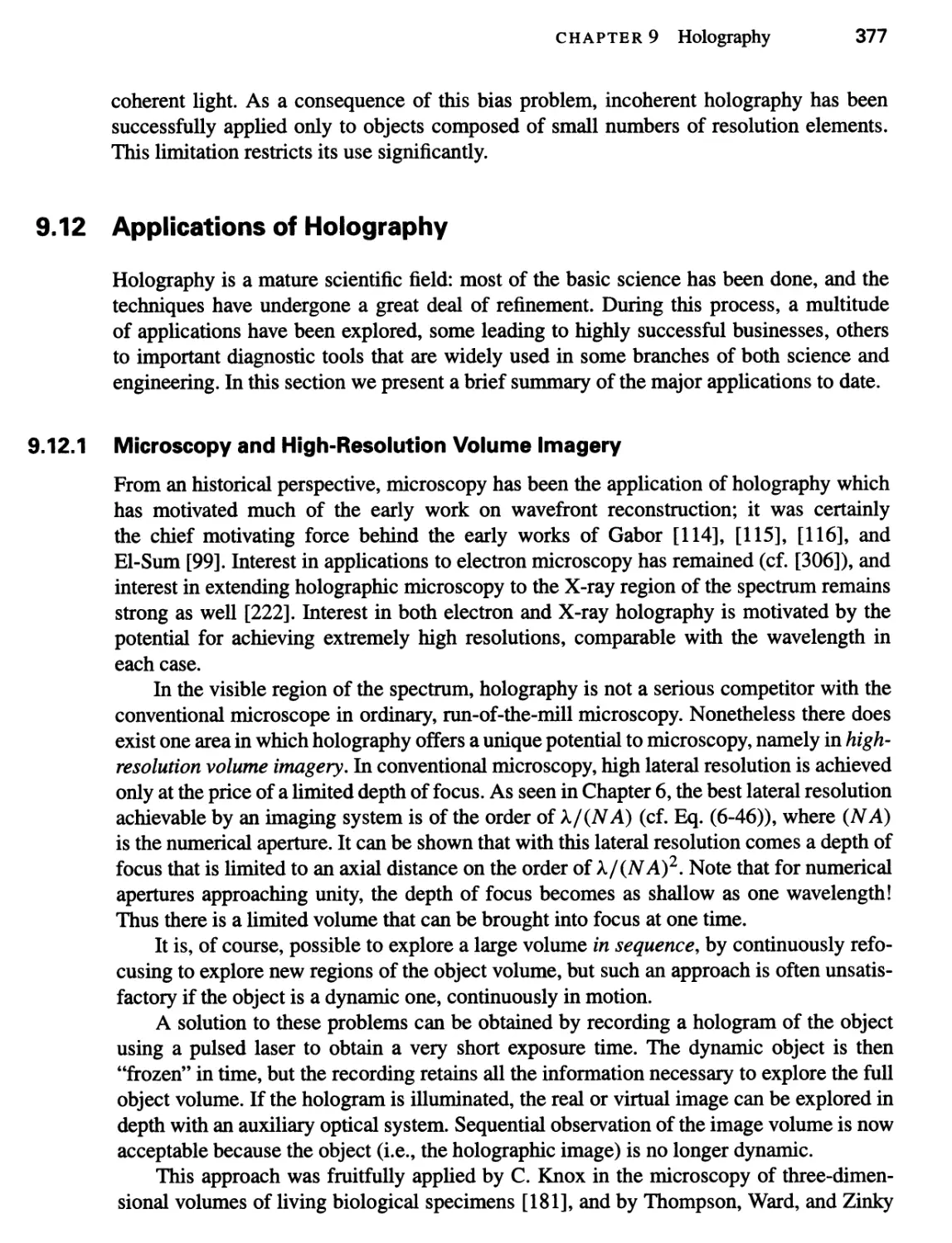 9.12 Applications of Holography 377