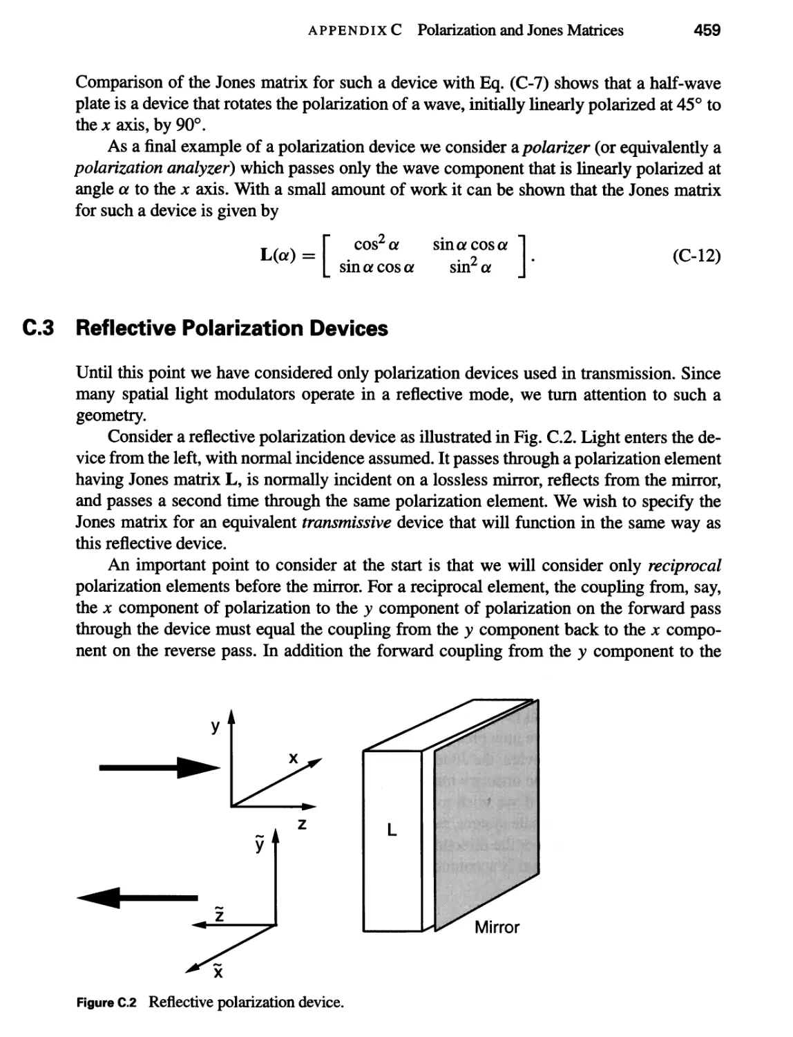 C.3 Reflective Polarization Devices 459