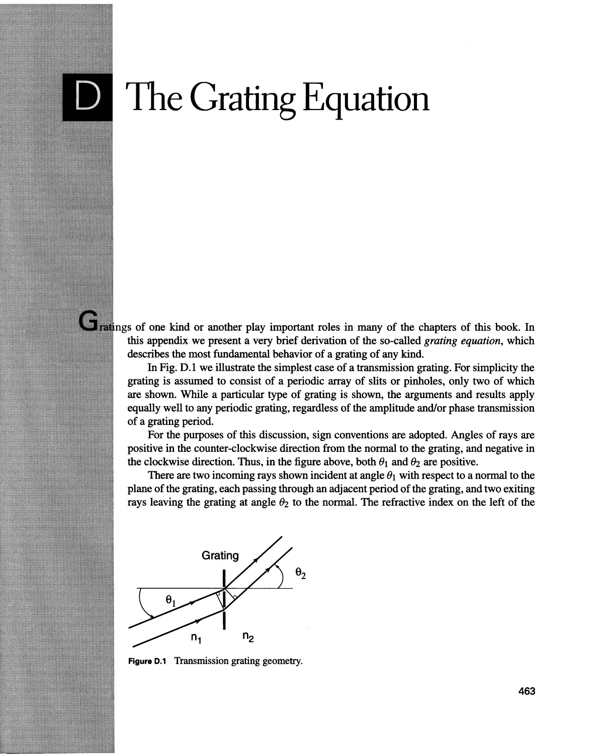 D Hie Grating Equation 463