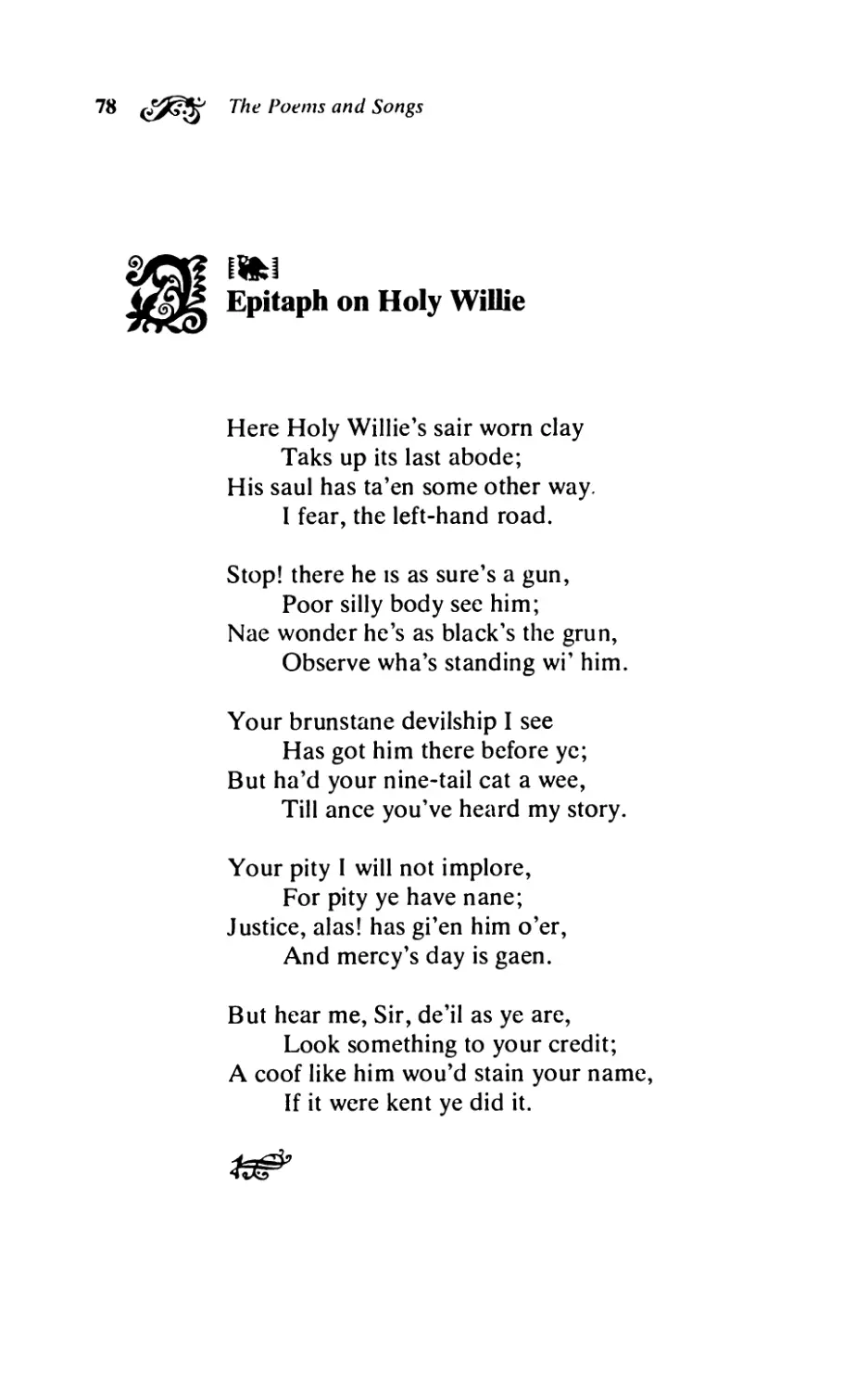 Epitaph on Holy Willie