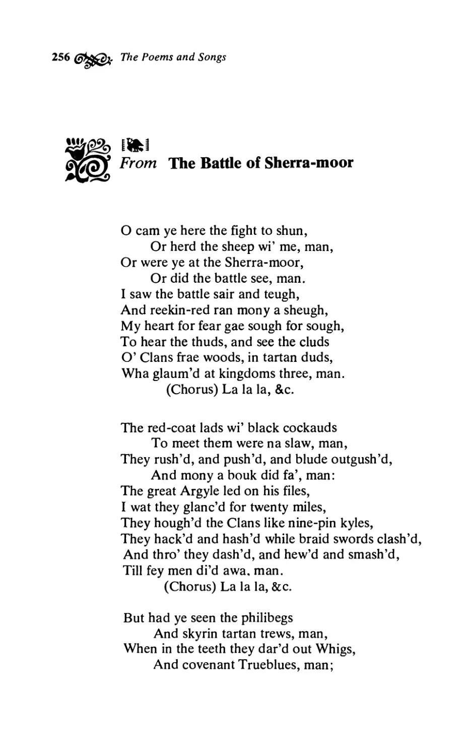 From The Battle of Sherra-moor