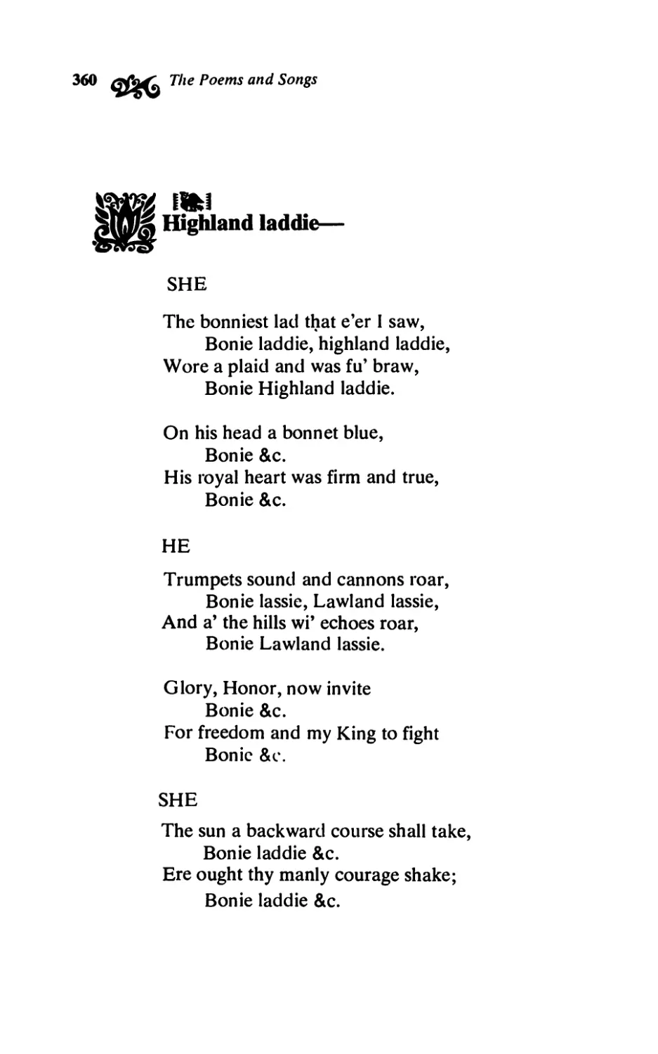 Highland laddie-